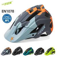 BATFOX-Casque de vélo de montagne moulé pour homme, équipement de cyclisme sur route ultraléger, DH AM 1